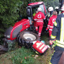 Schwerer Traktorunfall