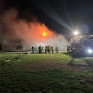Elektrofahrzeug in Garage in Vollbrand