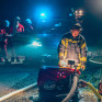 Elektrofahrzeug in Garage in Vollbrand