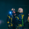 Elektrofahrzeug in Garage in Vollbrand